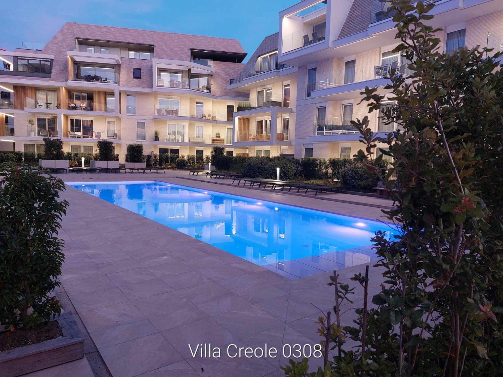 Villa Creole 0308 Luxe Appartement Met Verwarmd Zwembad Nieuwpoort Jachthaven Exterior foto